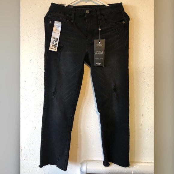 black stretchy jeans